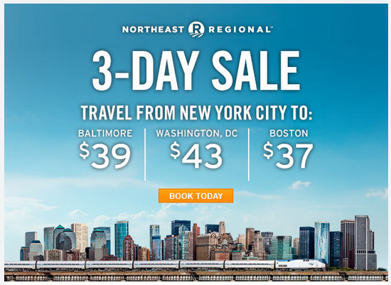 Amtrak NYC Promotions