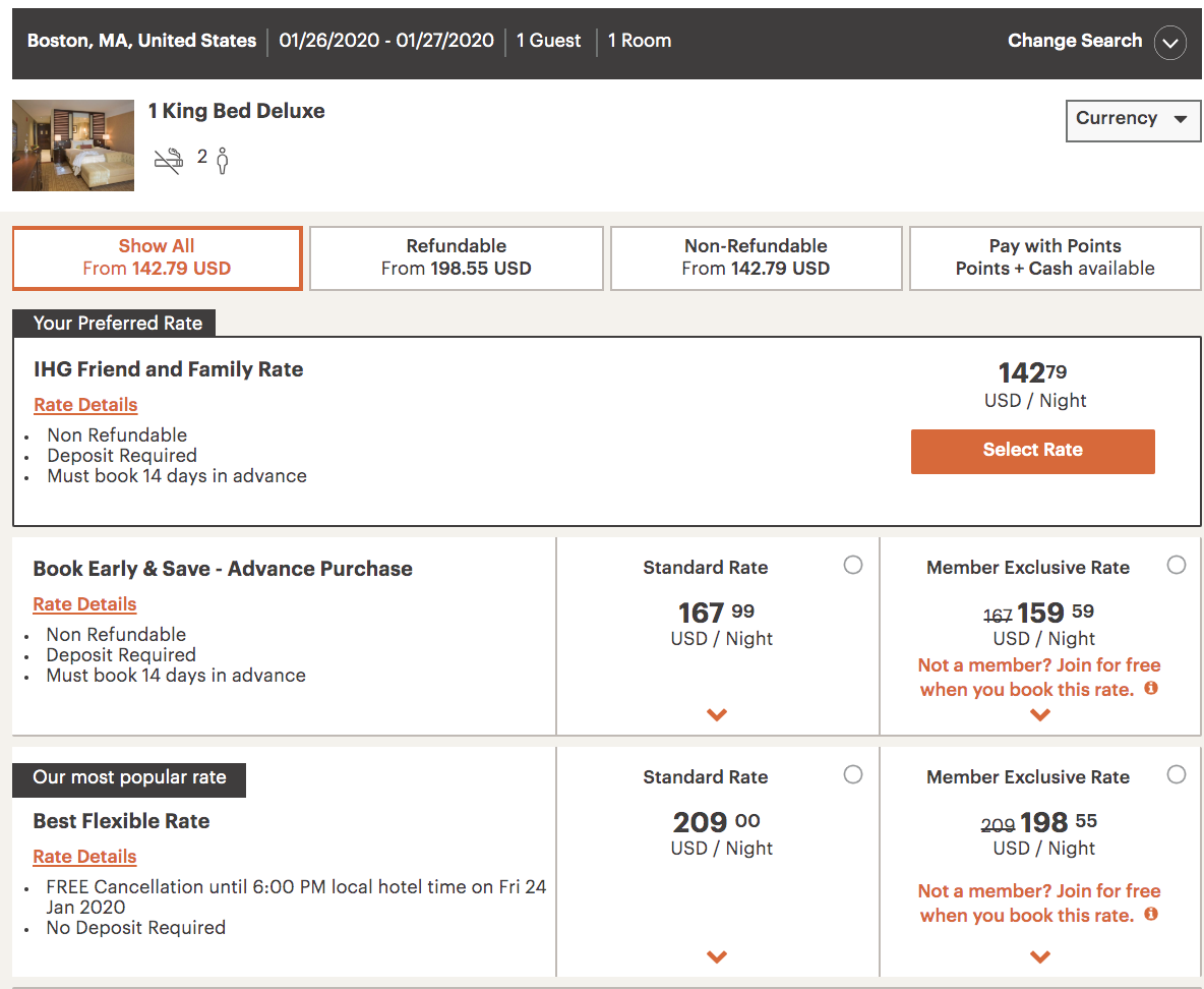 use the ihg friends and family rate to save money on your next vacation