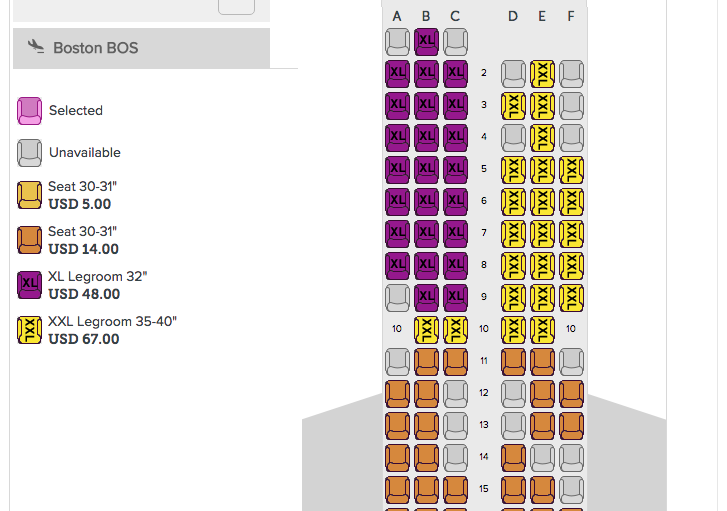 Wow Air Seat Map