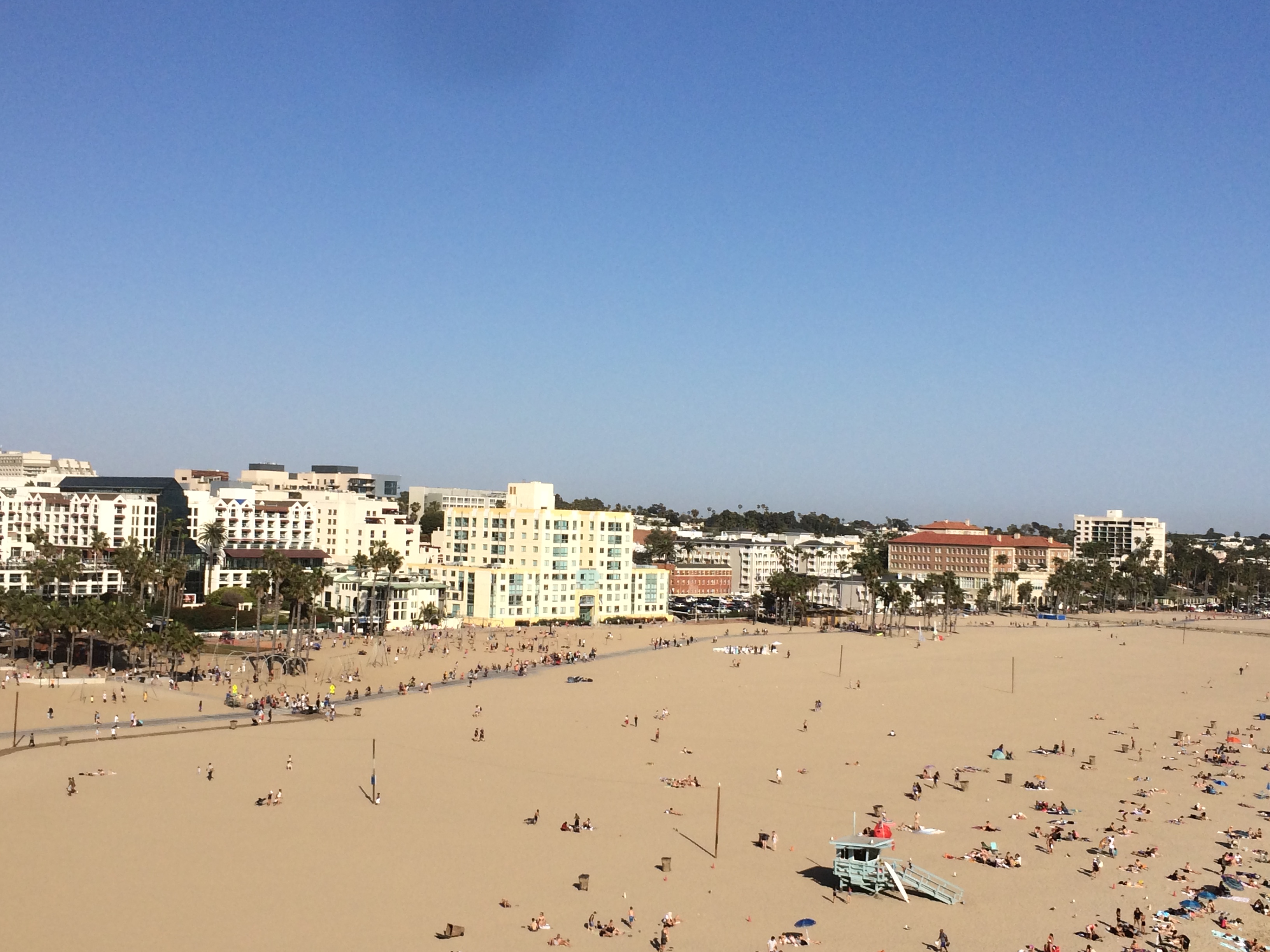 The Santa Monica beach is absolutely beautiful with a ton of activities for kids