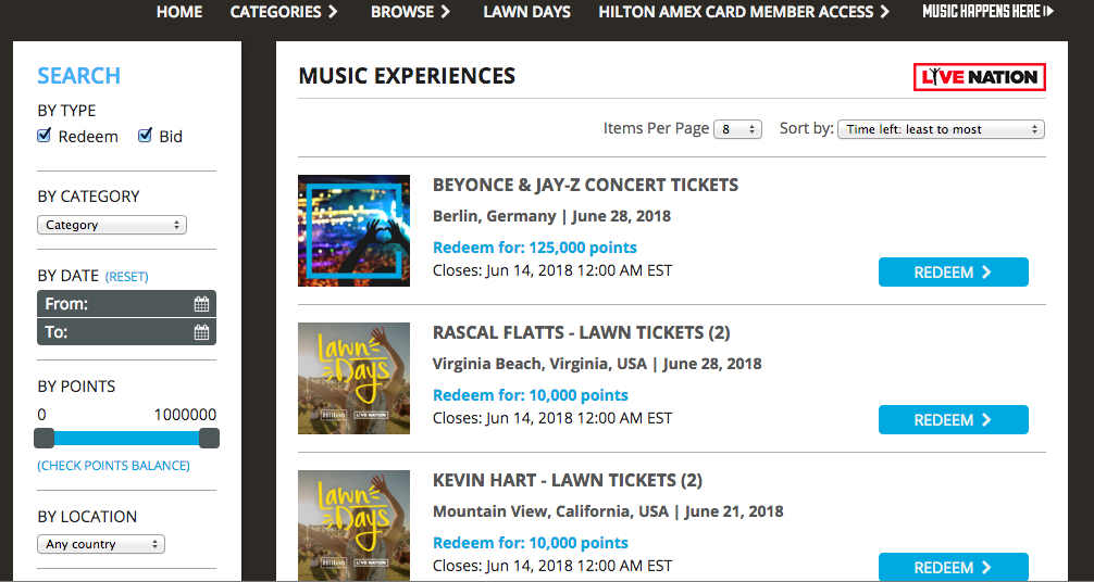 a screenshot of a music website