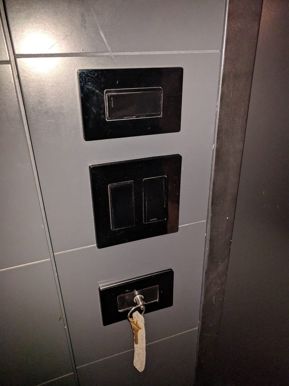 a lock and key in a locker