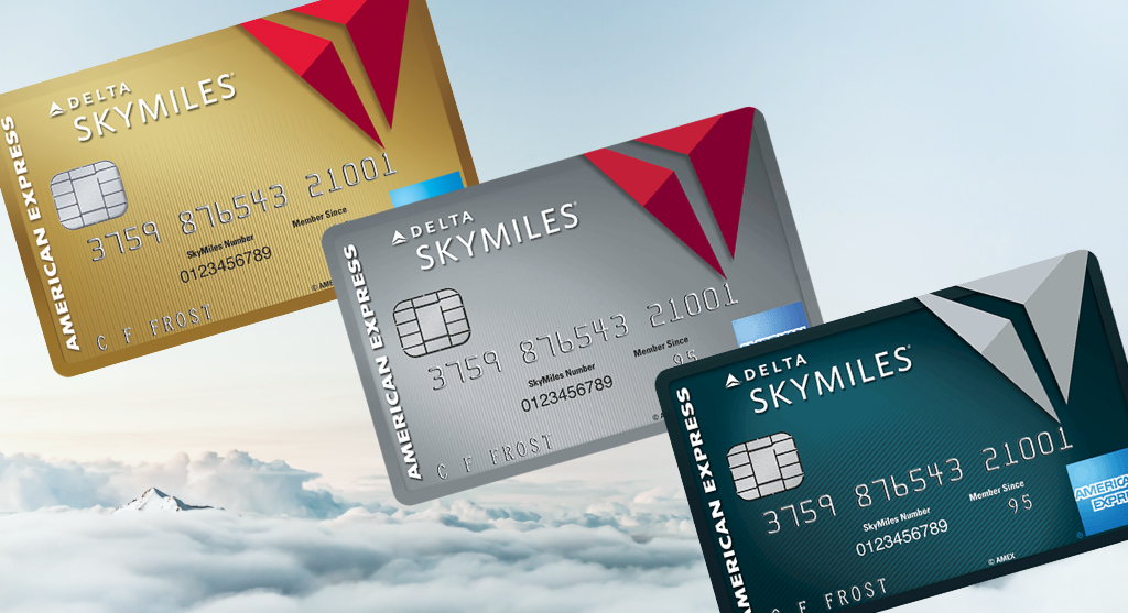 a group of credit cards in the air