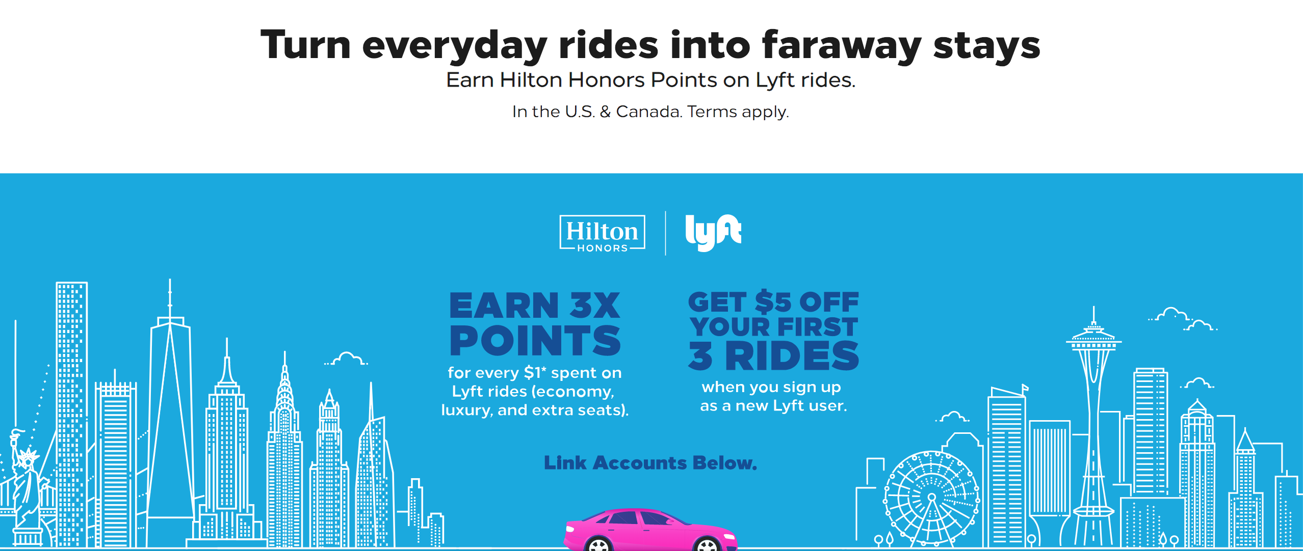 earn hilton points with lyft rides