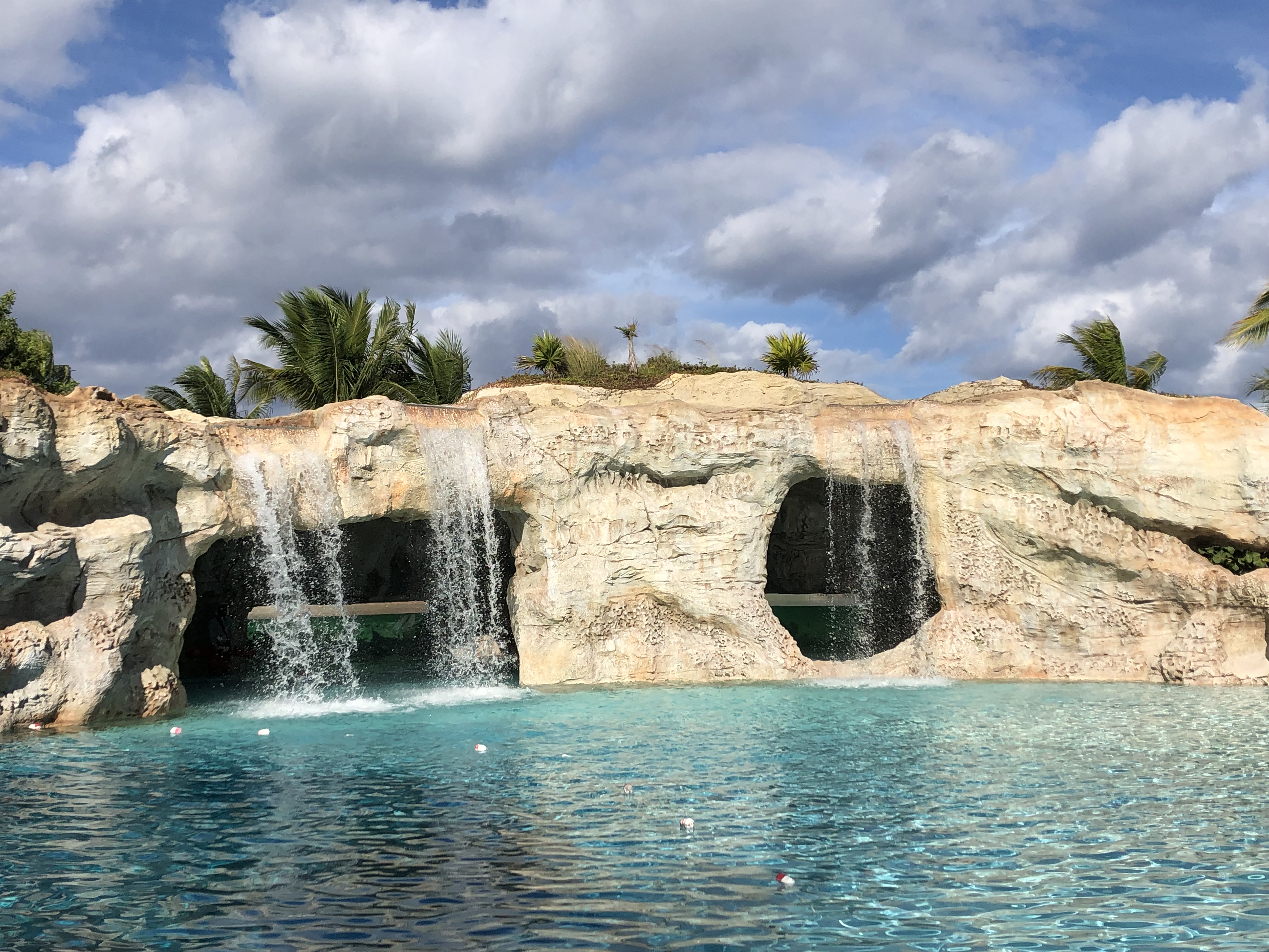resort waterfall pool