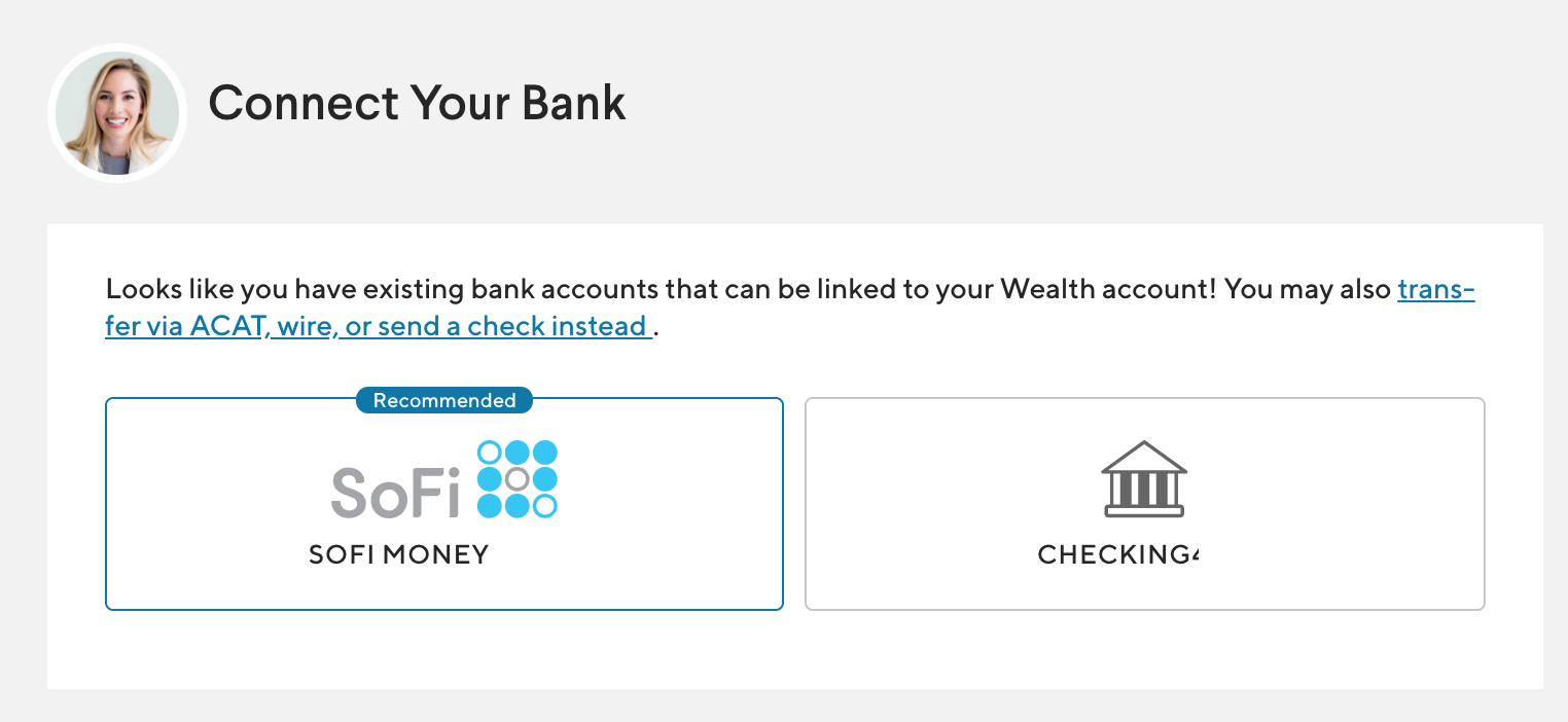 a screenshot of a bank account