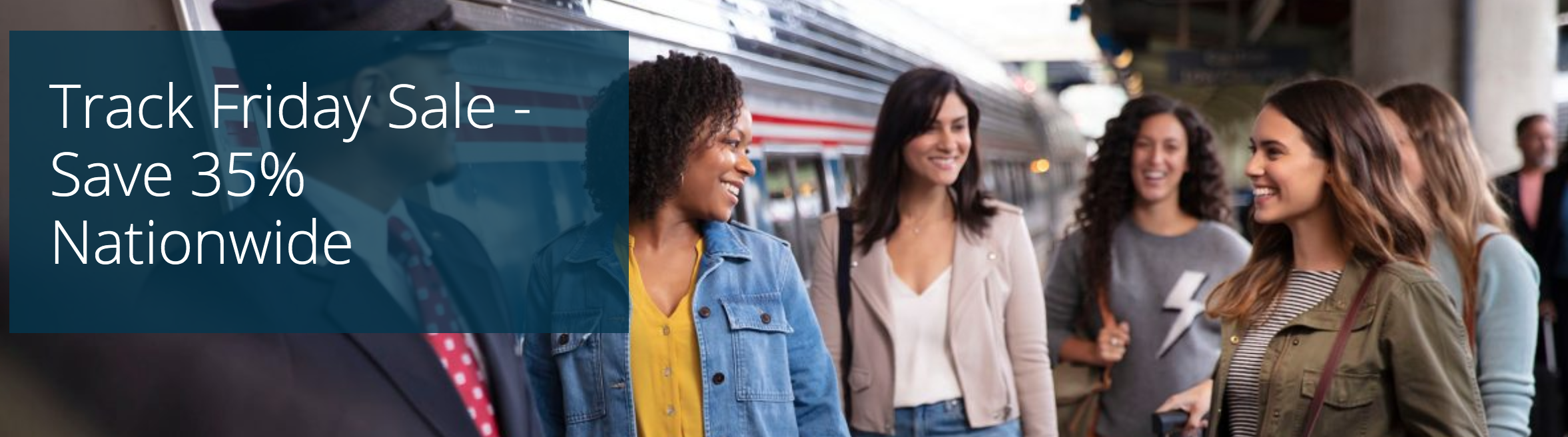 amtrak black friday promotion is offering 35% off train travel